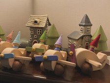 Peg doll wooden Aeroplane and