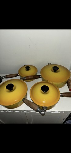 Vintage creuset yellow cast - creuset,