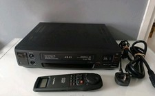 Akai VS-G855 PAL NTSC Black VHS VCR Video Player - With Remote - FULLY SERVICED