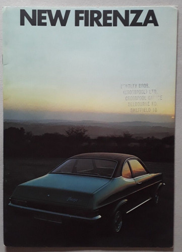 Vauxhall firenza brochure 1971 - vauxhall,
