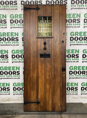 Solid oak front door 1930s - solid,