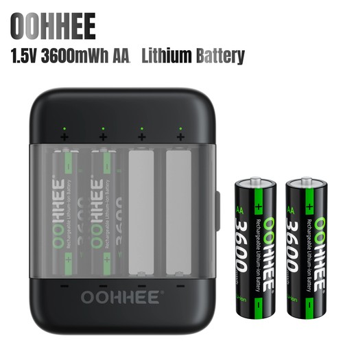 3600mwh rechargeable 4x - 1.5v,