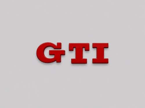 Gti badge emblem rear boot - vw,