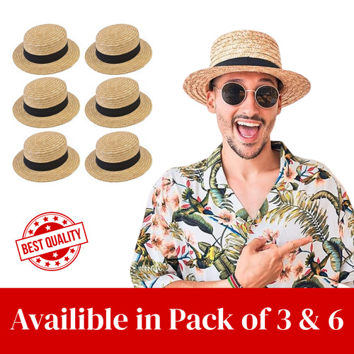 Straw boater hats 1920s - hats,