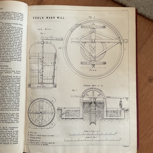 1852 engineering print chalk - engineering,
