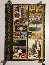 SONIC YOUTH..59x43cm/23"x17”..SISTER..1stPRINT UNCENSORED 1987 USA PROMO POSTER