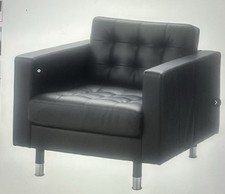 RRP £500 || BRAND NEW IN BOX || IKEA LANDSKRONA ARMCHAIR - BLCK