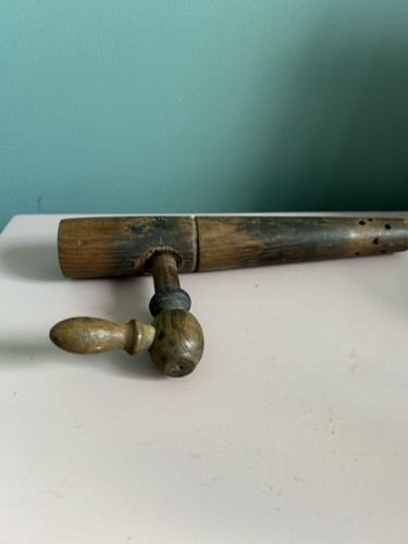 Vintage wooden beer barrel tap - barrel,