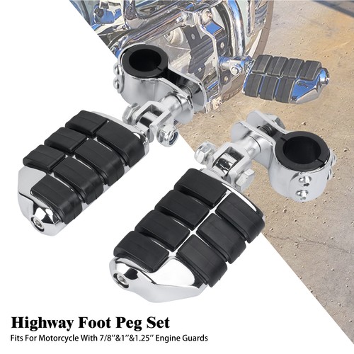 Chrome footrest adjustable - chrome,