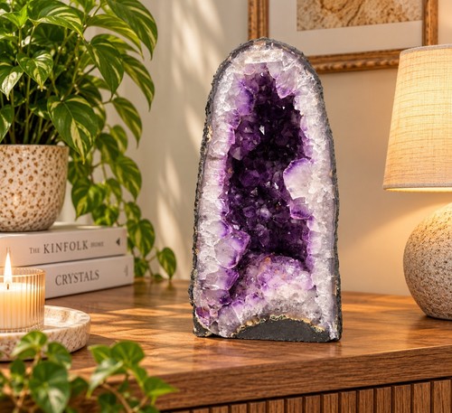 Amethyst crystal geode 1051 - crystal,