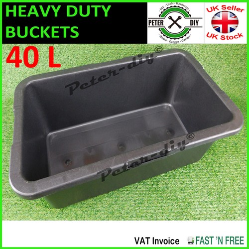 40l plastic buckets heavy - buckets,
