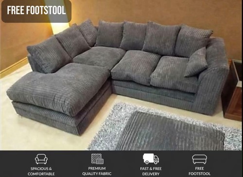 Jumbo cord scatterback corner - cord,