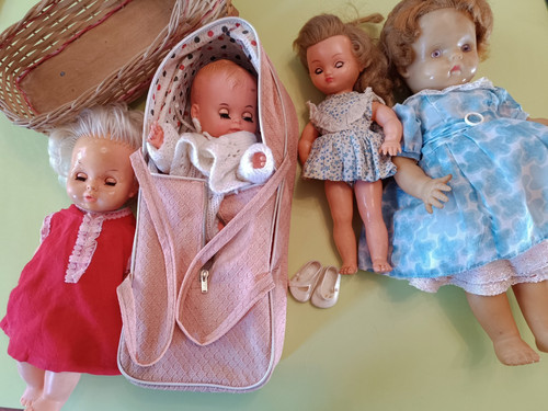 Assorted vintage dolls with - assorted,