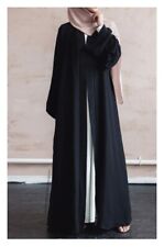 Islamic Black Open Abaya