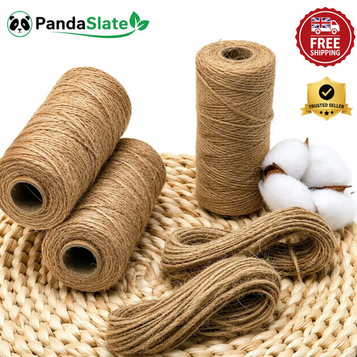 Natural brown jute twine rope - brown,