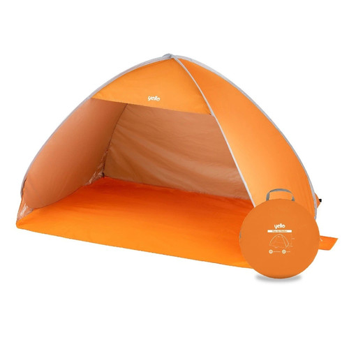 Yello person pop up beach - yello,
