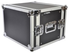 19" 8U Rack Flight Case 350mm Deep, Strong Ply Construction & Removable Lids