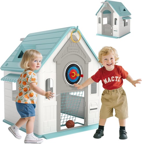 Wooden five one playhouse - wooden,