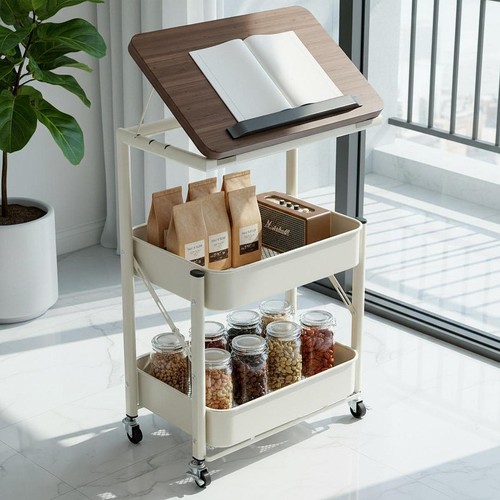Rolling utility cart coffee - utility,
