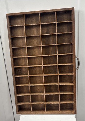 Vintage wooden printers tray - vintage,