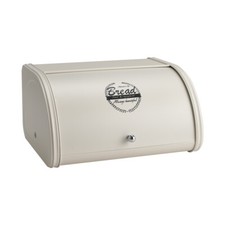 Large Bread Bin Metal Container Bread Box Kitchen Loaf Food Storage Box Roll Lid