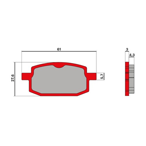 Malossi brake pads mhr italjet - brake,