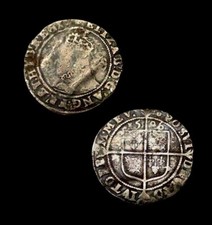 X226: 1596 Elizabeth 1st Tudor Hammered Silver Sixpence, RARER Date, Spink 2578B