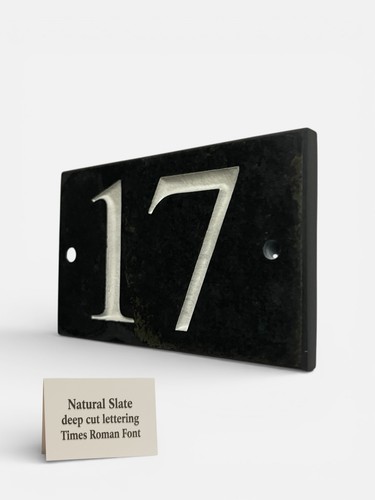Natural slate house sign signs - natural,