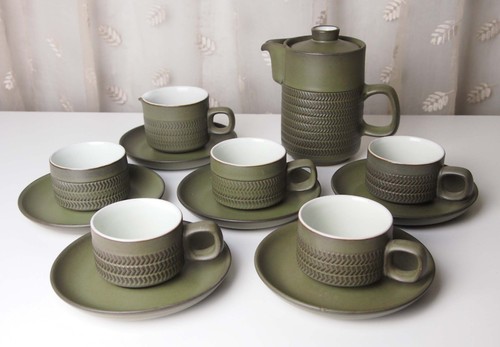 Vintage 60s denby chevron - 60s,