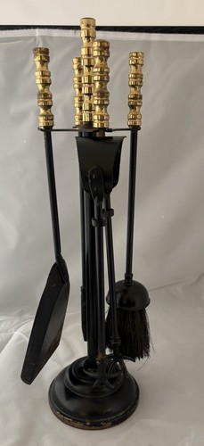 Antique brass metal fireside - brass,
