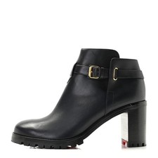 CHRISTIAN LOUBOUTIN ankle boots Communa 70   black calf leather 40 uk7 ldg