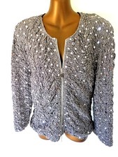 Joseph Ribkoff Silver sequined
