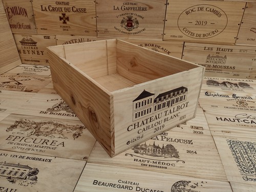 Wooden wine box crate - box,