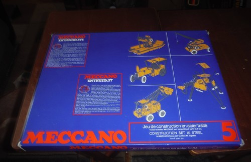 Meccano set blue - blue, box