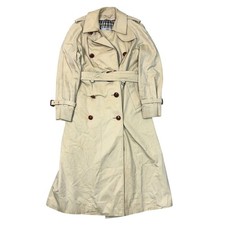 Aquascutum London Trench Coat Long Nova Belted Mac Double Breasted Womens 12