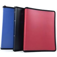 A4 Ring Binders Zip Up Paper Presentation Storage File Document Folder Case