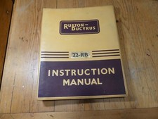 RUSTON BUCYRUS 22-RB EXCAVATOR ORIG. 1966 FACTORY OPERATION & MAINTENANCE MANUAL