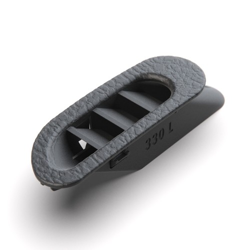 Dash side vent - grille, black