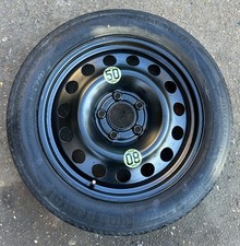 BMW E60 E61 04-10 5 SERIES X1 E84 09-15 17" SPACE SAVER SPARE WHEEL & TYRE. #8.