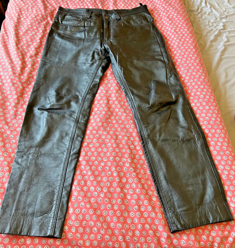 Unisex leather trousers - unisex,
