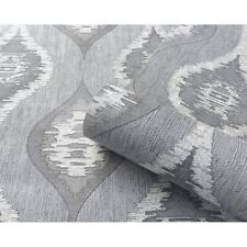 Belgravia Decor Eleganza San Marino Wallpaper Silver Grey Glitter Droplet Textur