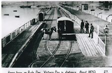 T.150 ISLE OF WIGHT RAILWAYS - PHOTO OF HORSE TRAM, RYDE PIER, c.1870
