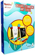Youreka Deluxe Standing Art Easel, Blackboard and Whiteboard - Hamleys