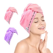 HAIR TOWEL WRAP  2 PACK HAIR