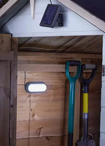 Smart garden solar shed light - garden,