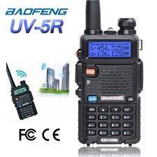 BAOFENG UV-5R III Tri-Band Walkie Talkie Long Range FM Two Way Radio & Headset.