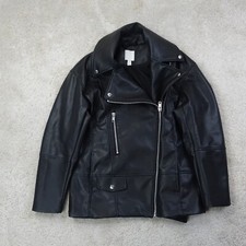 H&M Faux Leather Jacket Womens