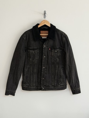Levi sherpa trucker denim - sherpa,