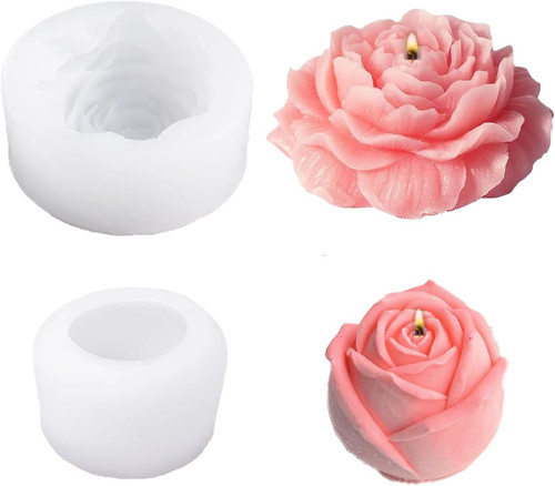 2pcs candle moulds silicone - 2pcs,