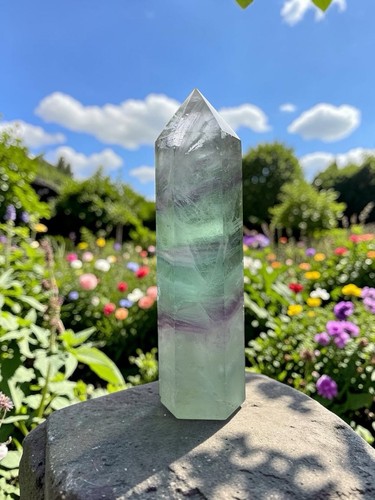 Natural rainbow fluorite - natural,